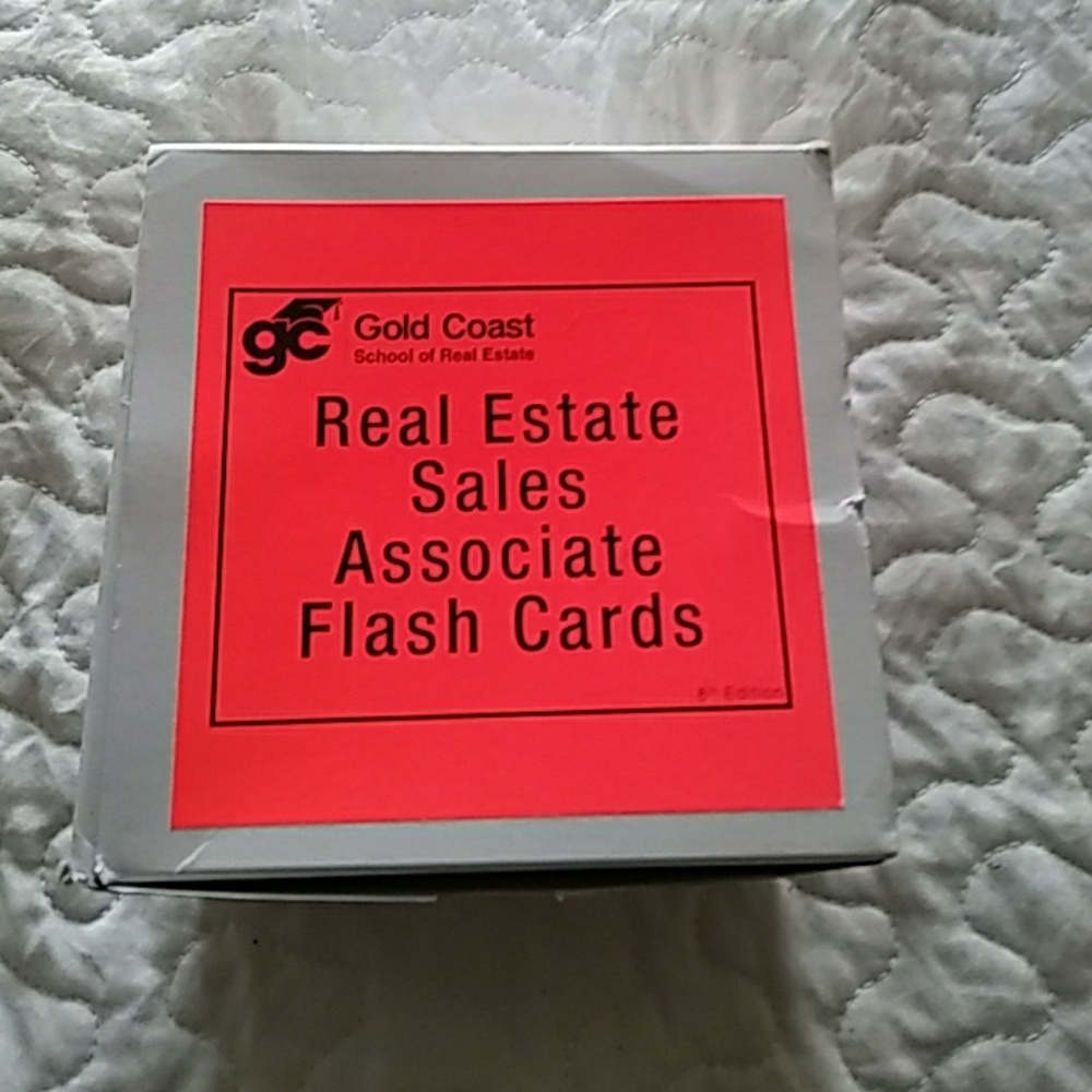 Gold Coast  real estate sales assoc flash cards